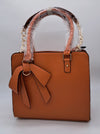 Orange Handbag with Bow