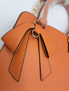 Orange Handbag with Bow