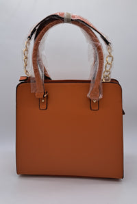 Orange Handbag with Bow