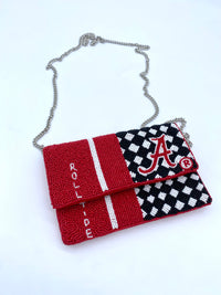 University of Alabama Beaded Mini Crossbody Purse