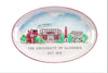 University of Alabama Skyline Oval Tray