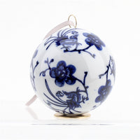 Blue & White Ball Ornament - Style 2