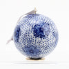 Blue & White Ball Ornament - Style 4