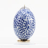 Blue & White Egg Ornament - Style 2