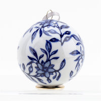 Blue & White Ball Ornament - Style 1