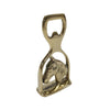 Solid Brass Horse Head and Stirrup Bottle Opener