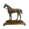 Antiqued Brass Horse Door Stopper