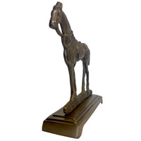 Antiqued Brass Horse Door Stopper