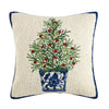 Holiday Chinoiserie Tree Hooked Pillow