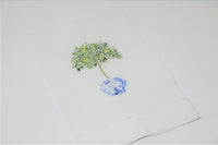 Dot Tea Towel with Lemon Topiary