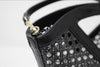 Ashlyn Rattan Bucket Bag/Crossbody in Black