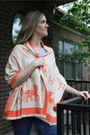 Reversible H Scarf - Orange