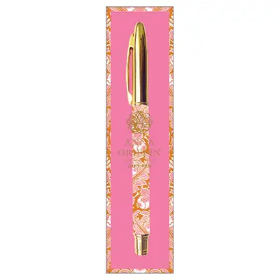 Orange Damask Gift Pen