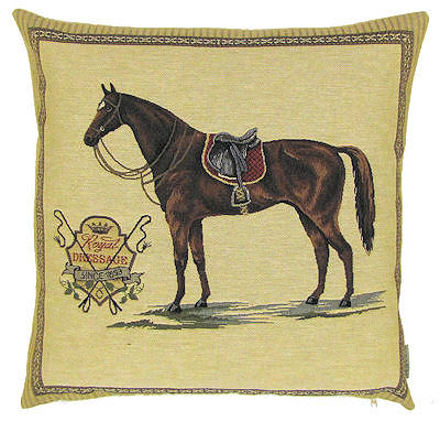 Saddle Club Horse Jacquard Pillow