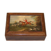 Fox Hunt Equestrian Print Wood Trinket/Jewelry Box