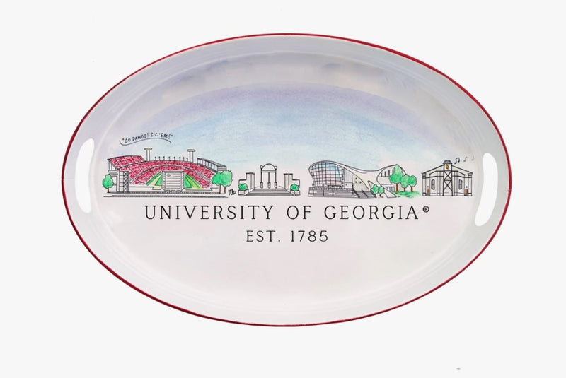 University of Georgia Oval Tray