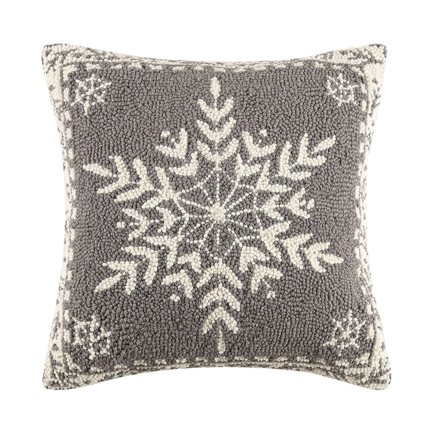 Winter Snow Hook Pillow - Square