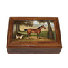 Horse and Dog Print Wood Trinket/Jewelry Box