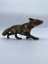 Antiqued Brass Running Fox