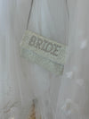 Pearl & Cream BRIDE Beaded Clutch