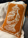 Orange Chinoiserie Hook Pillow