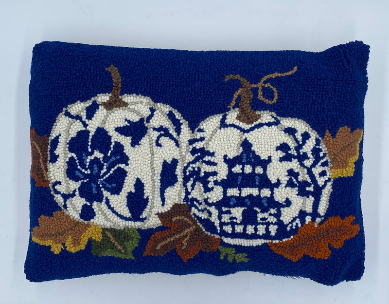 Chinoiserie Two Pumpkin Hook Pillow