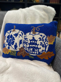 Chinoiserie Two Pumpkin Hook Pillow