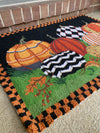 Painted Pumpkins Hooked Rug