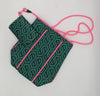 Carla City Bay Navy, Green and Pink Geometric Print Tote with Wristlet