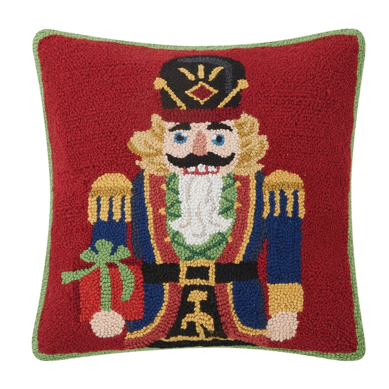 Red Nutcracker Present Hook Pillow