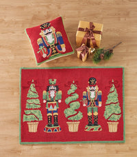 Nutcracker Topiary Hook Rug