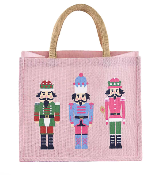 Nutcracker March Tote / Gift Bag in Pink