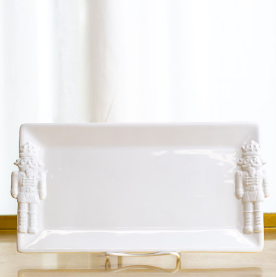 Royal Nutcracker Embossed Rectangular Platter