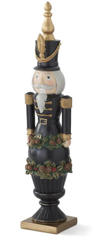 Black Nutcracker Soldier on Urn