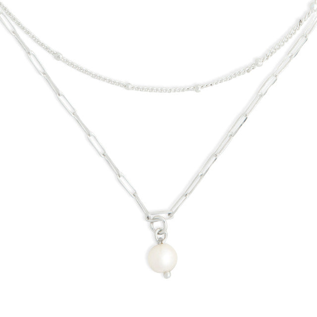 Pearls from Within Necklace - Silver