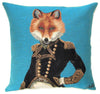 Quirky Fox Jacquard Pillow