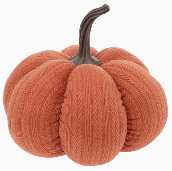 Large Plush Rust Pumpkin