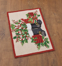 Santa's Boots Hook Rug