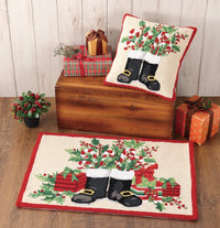 Santa's Boots Hook Rug