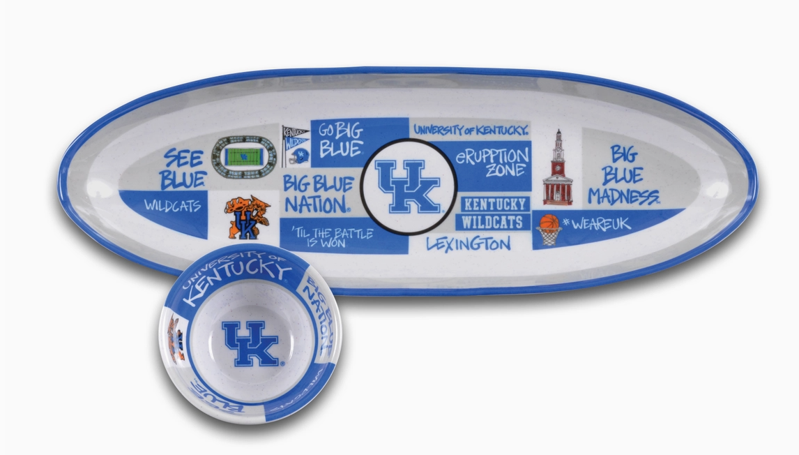 University of Kentucky Chip and Dip Tray