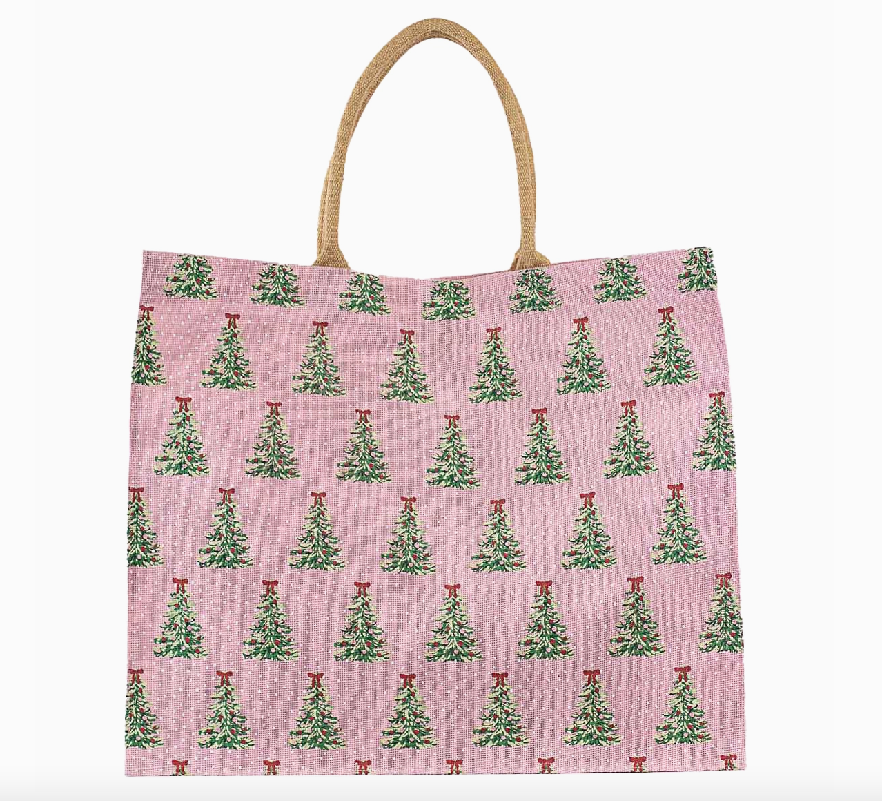 Noelle Tree Carryall Tote / Gift Bag - Light Pink