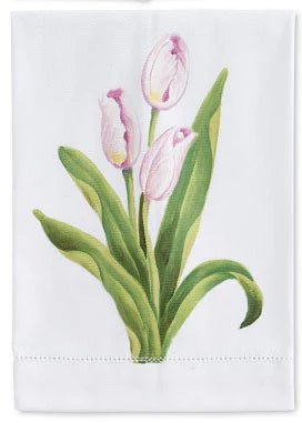 Hand Painted Tulip Team Towel Design 3