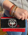 University of Georgia Beaded Mini Crossbody Purse