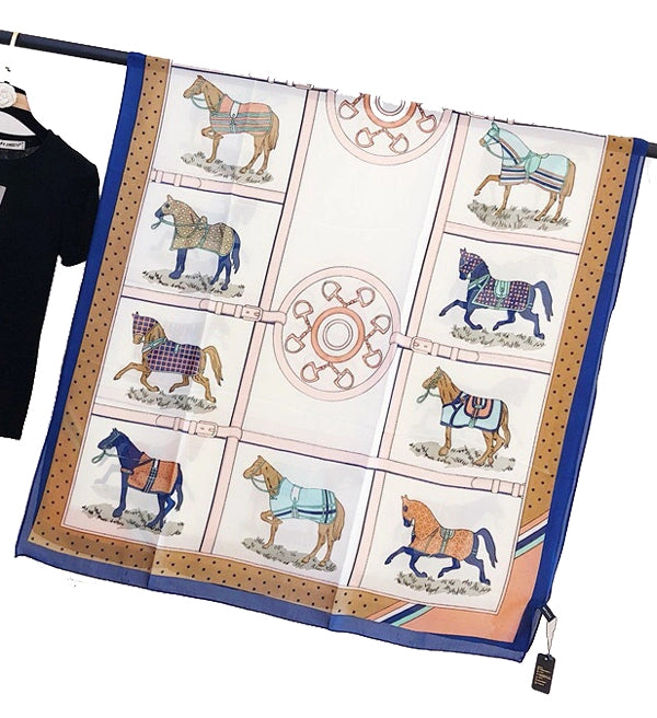 Equestrian Brown Mare Scarf