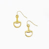 Horsebit Earrings - Gold