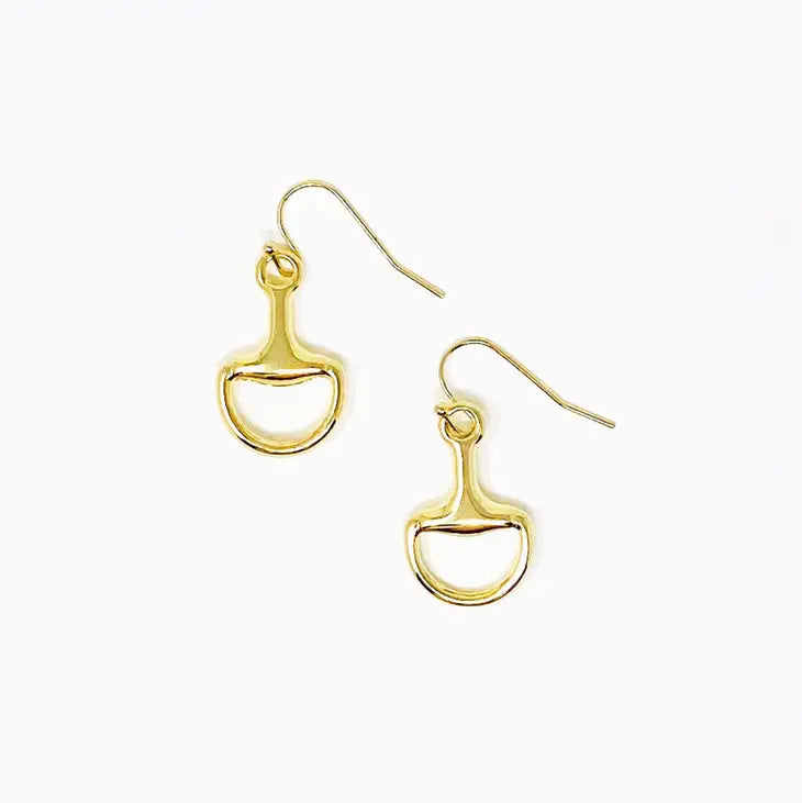 Horsebit Earrings - Gold