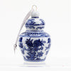 Blue & White Ginger Jar Ornament Style #7