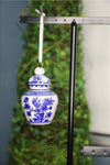 Blue & White Ginger Jar Ornament Style #7