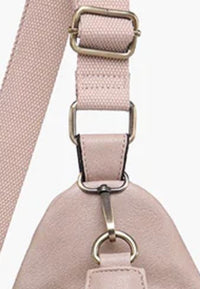 Nikki Dual Compartment Sling Pack Bag in Sand