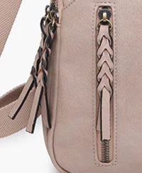 Nikki Dual Compartment Sling Pack Bag in Sand